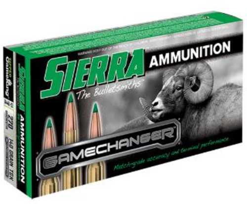 270 Winchester 20 Rounds Ammunition Sierra 140 Grain Tipped Gameking